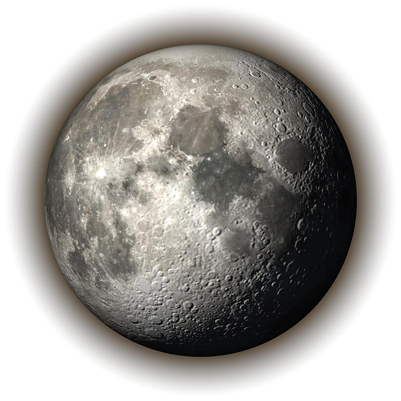 The Shaterian app icon: the full moon against a dark sky